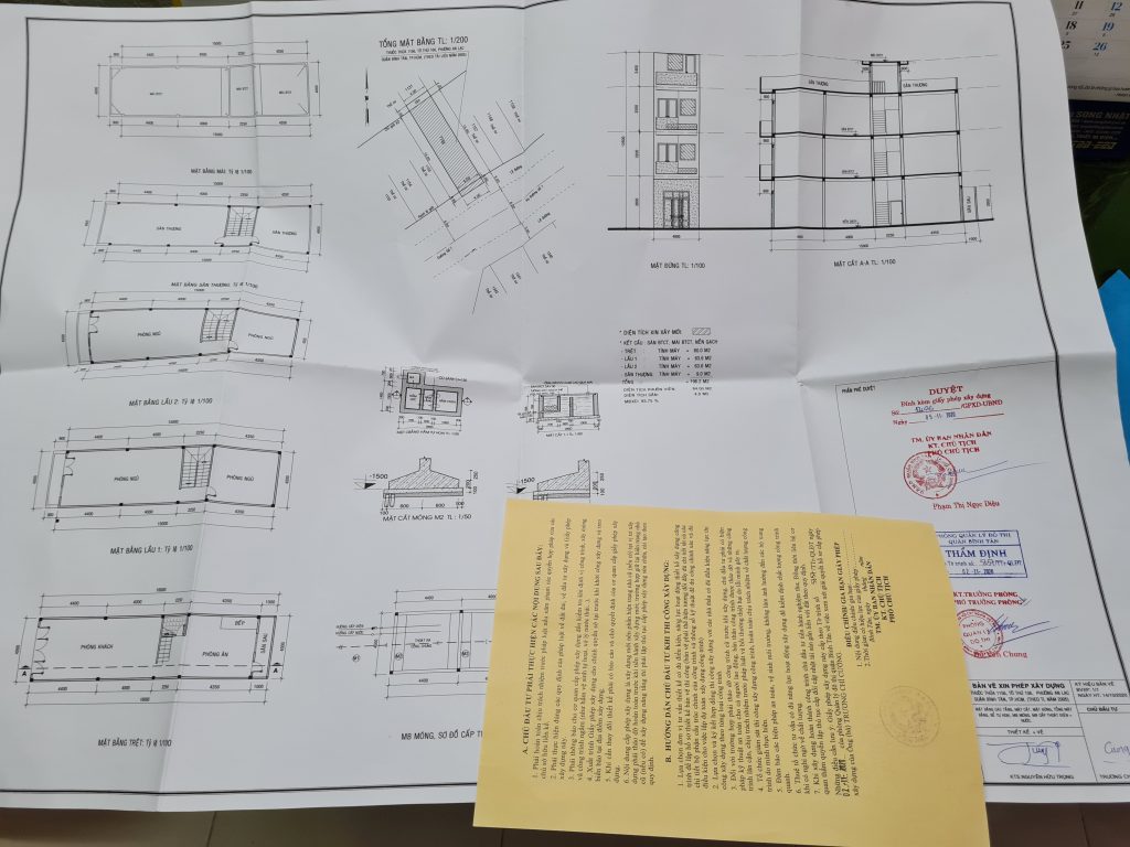 Thành phần hồ sơ xin phép xây dựng phường Tân Sơn